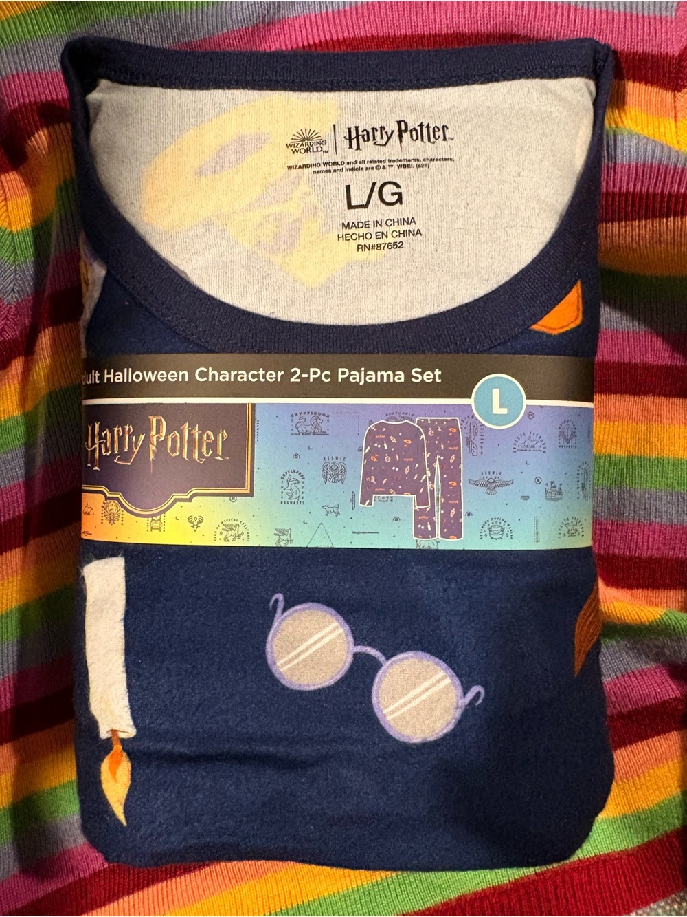 NWT Warner Bros. Harry Potter Navy Blue 2-Pc Pajama Set